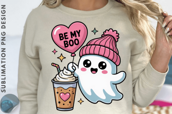 Be My Boo Valentine's Day PNG Design for Graphics and T-Shirt Designs