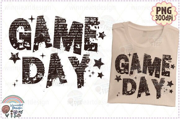 Football Touchdown Game Day Grunge Retro
