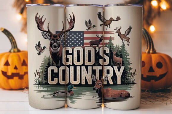 God's Country 20oz Tumbler Wrap: A Versatile Graphics Asset