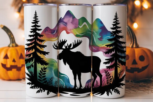 Magical Moose Mountain Tumbler Wrap: A Graphics Gem
