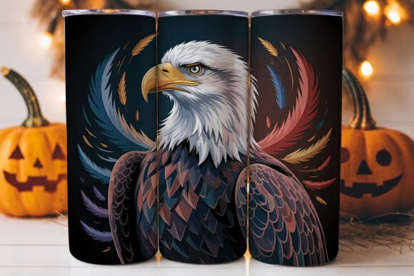 Majestic Eagle 20oz Tumbler Wrap: A Graphics Asset for Tumbler Wraps
