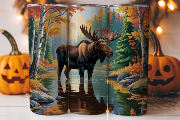 Majestic Moose 20oz Tumbler Wrap