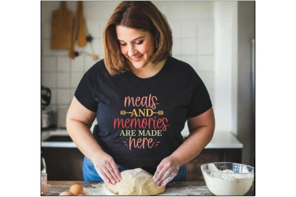 Meals and Memorise: A Versatile T-Shirt Graphics Asset