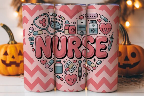 Nurse Heart 20oz Tumbler Wrap: A Versatile Graphics Asset