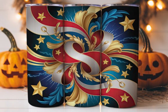 Patriotic Stars Stripes 20oz Tumbler Graphics for Tumbler Wraps