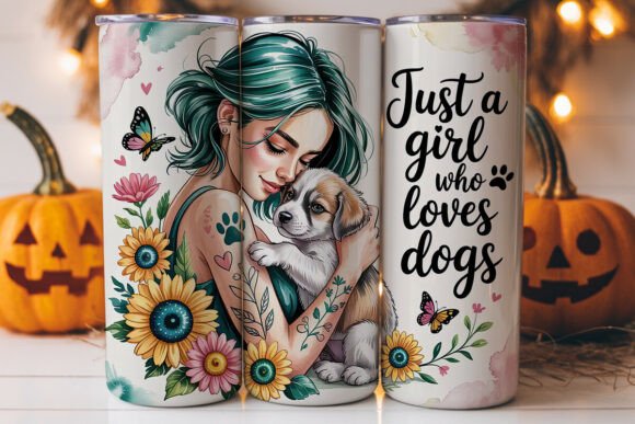 Review: Dog Lover Girl 20oz Tumbler Wrap Graphics