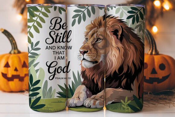 Review: Lion with Bible Verse Tumbler Wrap Graphics