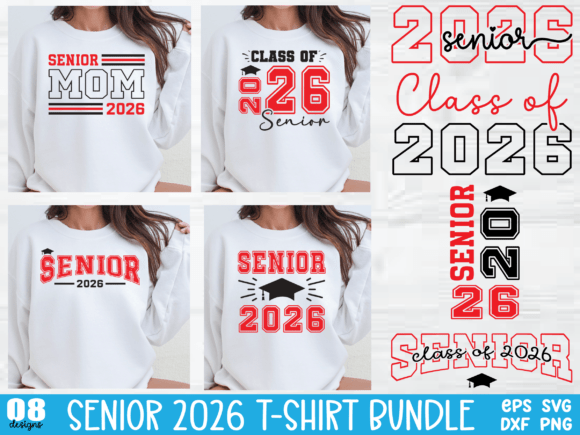 Senior 2026 T-shirt Bundle: A Versatile Graphics Asset