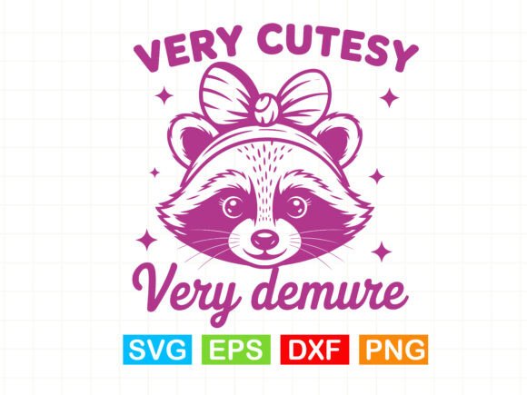 Very Cutesy Raccoon T-Shirt Graphics for Crafters
